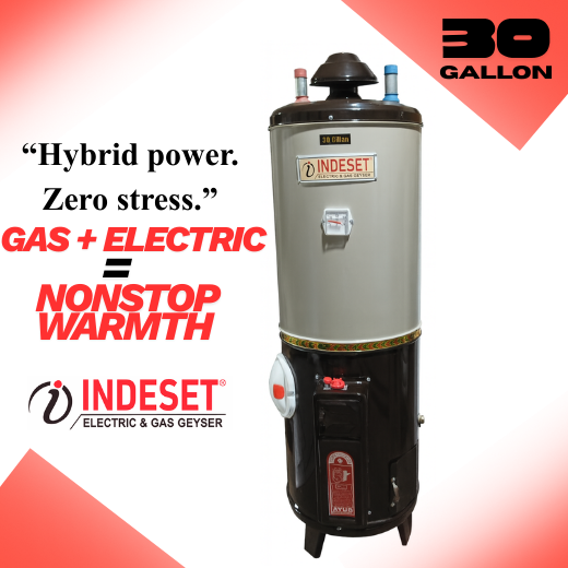 30 gallon conventional geysers: hot water, anytime, anywhere